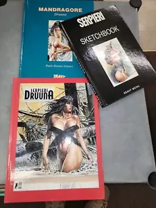 Serpieri Mandagore Skizzenbuch Druna X 3 Hardcover Bücher X HEAVY METAL KÜNSTLER - Bild 1 von 11