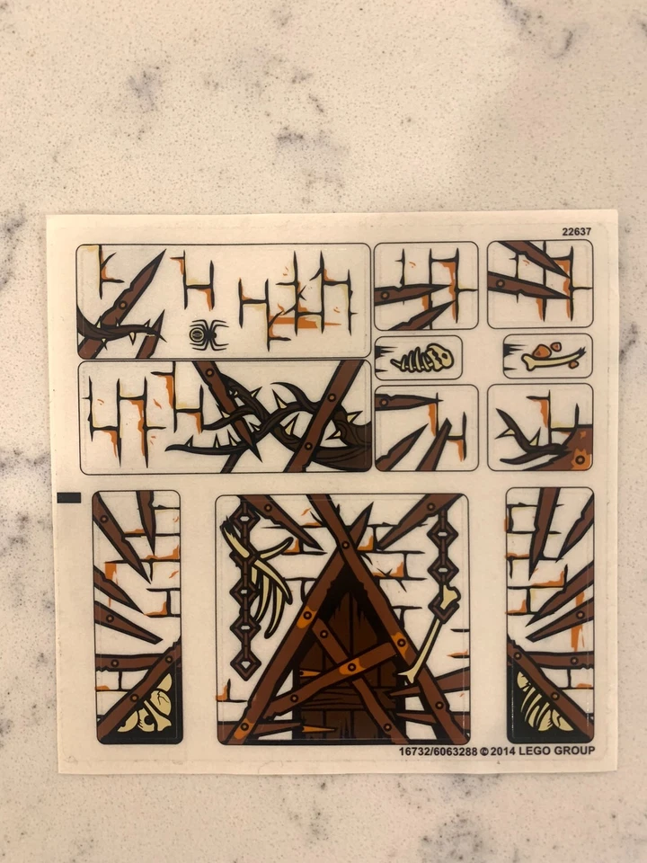 LEGO STICKER SHEET for 79014 Dol Guldur Battle, New & Genuine! - Image 1 of 1