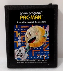 Cartucho de videojuego vintage PAC-MAN Atari 2600 Game Program cx2646 1981 - Imagen 1 de 3
