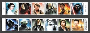 GB #3758-3769 2015 Star Wars Set Han Solo, Leia, Darth Vader MNH U/Mint - Picture 1 of 1