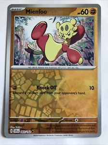 Pokémon TCG Stellar Crown Mienfoo Reverse Holofoil 083/142 NM - Picture 1 of 2