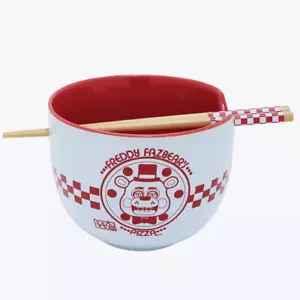 Five Nights at Freddy's Ramen Bowl con palillos, FNAF Bowl, Freddy Fazbear Bowl - Imagen 1 de 3