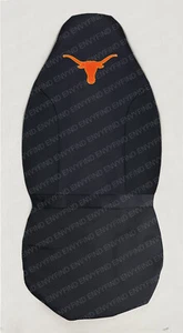 New NCAA TEXAS LONGHORNS Front High Back Car Truck Seat Cover with Mesh - Picture 1 of 5