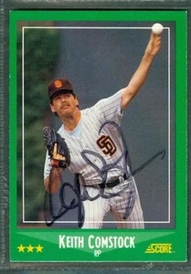 Keith Comstock Baseball Auto 1988 Score '88 Signature Autograph Signed Card #438 - Picture 1 of 1
