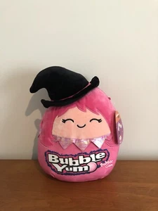 Neu mit Etikett Squishmallow Wexla Bubble Yum Hexe Halloween Hot Pink Kaugummi 8 Zoll Stofftier Plüsch - Bild 1 von 5