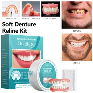 Juego de dentaduras postizas ORALHOE, cómoda herramienta de dientes falsos simulación aparatos ortopédicos 1 pieza - Imagen 1 de 14