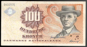 Denmark, 2002, 100 Kroner, P-61a, CRISP VF+! - Picture 1 of 2