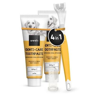2xToothpaste for dogs & puppies - Oral care set - With toothbrush & finger brush - Image 1 of 4