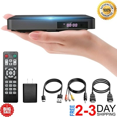 BRANDED Mini DVD Player HDMI Small DVD Player for TV with All Region Free Compact Small