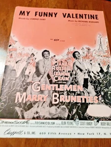 PARTITURAS MI DIVERTIDO VALENTÍN DE LA PELÍCULA CABALLEROS MATRIMONIO MORENAS 1937 - Imagen 1 de 3