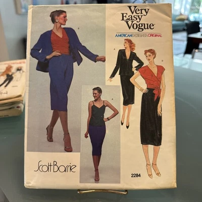 FREE SHIP! 2284 Vogue American Designer Scott Barrie Pattern Jacket Tops Skirt - Image 1 of 2