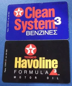 GREECE RARE PHONECARDS COMPLETE SET Texaco Clean system (39,000ex) 01/99 USED!! - Imagen 1 de 2