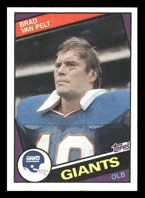 1984 Topps #323 Brad Van Pelt New York Giants - Image 1 of 2