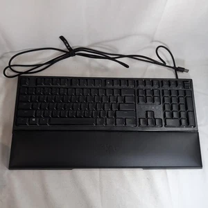 Razer Ornata v2 Gaming Keyboard Arm Wrist Pad Rest Black RGB Lit RZ03-0338 Mecha - Picture 1 of 18