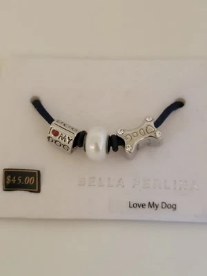 Dijes Pulsera Bella Perlina I Love My Dog, Nuevos sin caja Foto 1 de 3