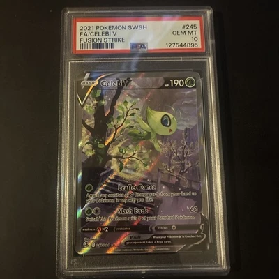 Pokemon Celebi V Alt Art Fusion Strike 245/264 PSA 10 Gem Mint - Image 1 of 2