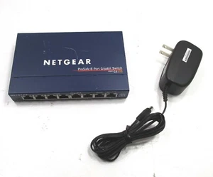 NETGEAR ProSafe8 Ports Gigabit Ethernet Unmanaged Desktop switch model GS108 (B) - Picture 1 of 5