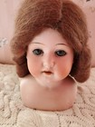 5” Antique German Bisque Heubach Kopplesdorf 275 6/0 Doll Head Only Glass Eyes 