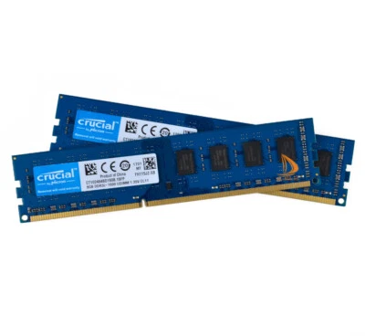 Crucial 2X 8 Go PC3L 12800U 2RX8 DDR3 1600 MHz Mémoire de bureau RAM DIMM Kits # - Photo 1/4