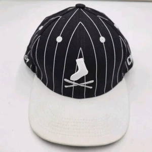 Mütze Kappe Chicago White Sox Coca Cola Melonwear gestreift flache Krempe Druckknopflasche - Bild 1 von 6