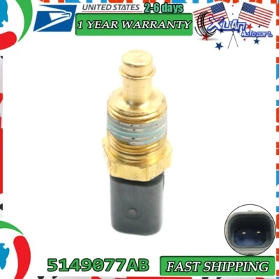 For Dodge Chrysler Jeep Ram Engine Coolant Temperature Sensor NEW #5149077AB - Image 1 of 4