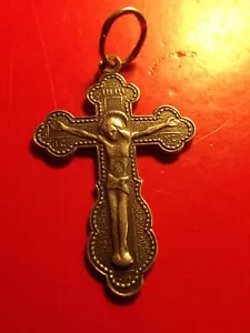 Old Believers Solid Silver CROSS Orthodox Blessed Vintage 1.48 gr Christianity - Picture 1 of 5