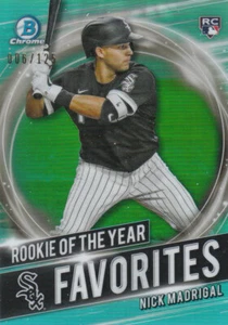 2021 Bowman Chrome Baseball "Rookie of the Year Favorites" Insert and Parallel - Picture 1 of 35