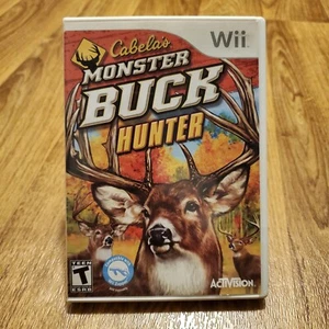 Nintendo Wii Monster Buck Game Hunting Cabela's Complete W Manual Hunting Deer - Picture 1 of 6