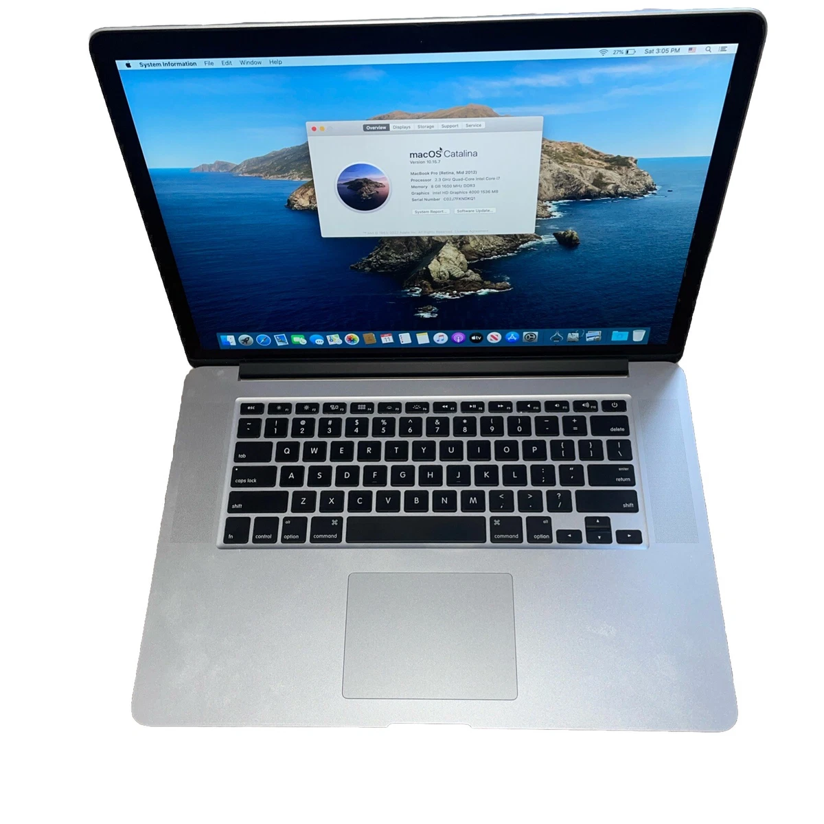 Macbook Pro 15 I7 2012 for sale | eBay
