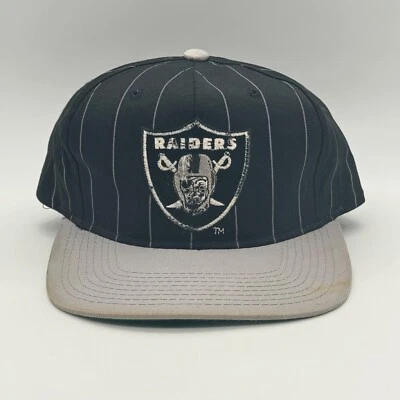 Oakland LA Vegas Raiders De Colección Starter Rayas 3D Script Snapback Gorra Deportiva Gorra Foto 1 de 4