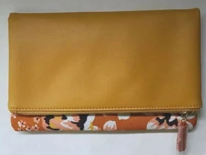Rachel Pally Purse Clutch Fold handbag Zahara Orange Spring NWOT Reversible - Picture 1 of 5