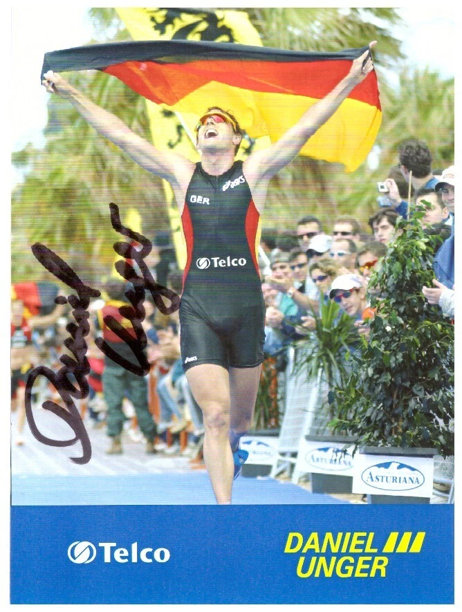 Daniel Unger Triathlon (1.WM 2007) Autogrammkarte (05.25) - Bild 1 von 1