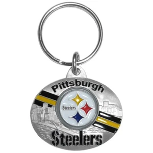 Pittsburgh Steelers 3-D Metal Key Chain NFL Licensed Football - Picture 1 of 1