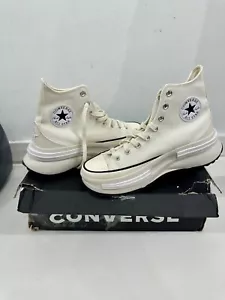 Converse Mens Sz 8 Run Star Legacy CX Hi A00868C Egret/Black/White Casual Shoes - Picture 1 of 11