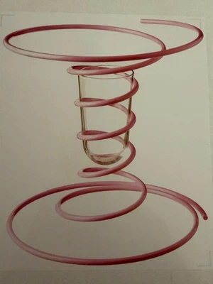 IKEA Vinterfint x Gustaf Westman Vase rosa Glas Metall Limited Edition Neu OVP - Bild 1 von 2