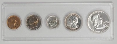 Estados Unidos 1953 Juego de prueba en soporte Whitman con caja original DC-6627 Foto 1 de 4