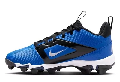 Nike  Menace 4 Shark BG Football Cleats Size 10C Childrens Hyper Royal/White  - Image 1 of 4