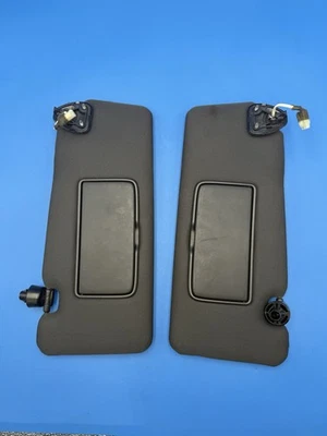 09-20 NISSAN Z34 370Z COUPE SET OF 2 FRONT RIGHT & LEFT SUNVISOR BLACK OEM - Image 1 of 3