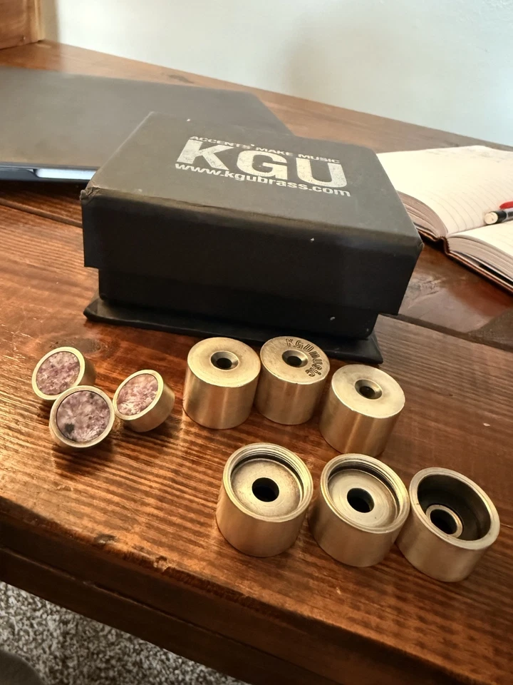 KGU латунь 998 матовое серебро тяжелый комплект отделки для Bach Stradavarius 180s37 - Изображение 1 из 4