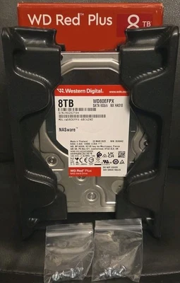 Western Digital 8TB WD Red Plus NAS Internal Hard Drive HDD - 5640 RPM #WD80EFPX - Image 1 of 4