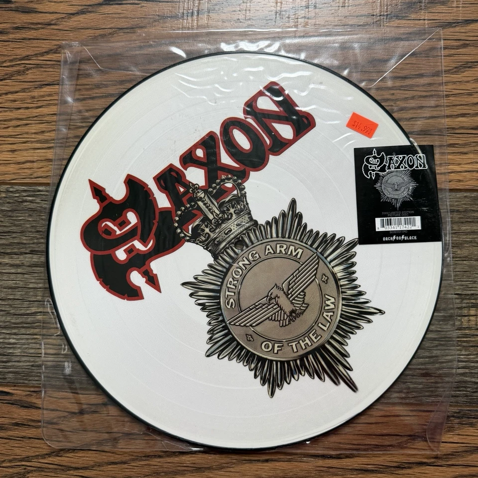 Saxon Strong Arm of the Law LP 2005 Picture Disc Back On Black BOBV011PD NM - Image 1 of 4