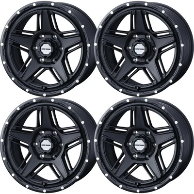 WEDS MUDVANCE 07 Wheels 15x6.0J+33 6x139.7 Full Mat Black [Set of 4] - image 1 of 4