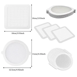 Disposable  Sticker Sink/Shower Drain Cover, Bathtub Mesh Filter Patch - Picture 1 of 10
