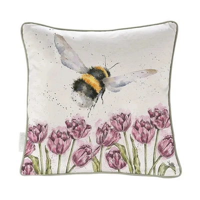 Wrendale Designs Flight Of The Bumblebee Cushion - Image 1 of 3