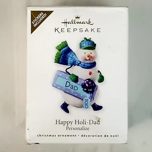 Hallmark Keepsake "Happy Holi-Dad" 2010 adorno personalizado - Imagen 1 de 3
