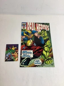 Real Heroes Promotional Pizza Hut Comic 2 1994 w/card Chris Cooper Gordon Marvel - Picture 1 of 10