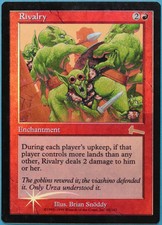 Rivalry FOIL Urza's Legacy PLD Red Rare MAGIC MTG CARD (ID# 209891) ABUGames