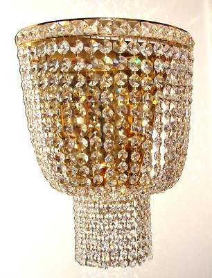 Austrian Swarovski Crystal wall mounting chandelier 18x18 inch - Image 1 of 4