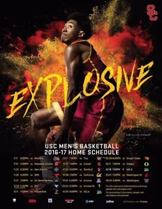 2016-17 University of Southern California Men's Basketball Schedule Poster USC E - Picture 1 of 1