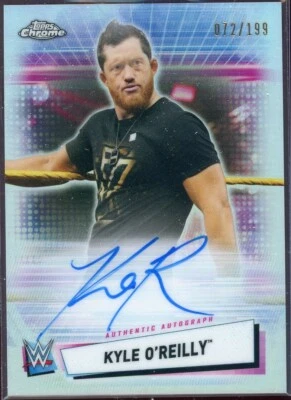 2021 Topps Chrome WWE Autograph Refractor #A-KY Kyle O'Reilly AUTO /199 - Image 1 of 2